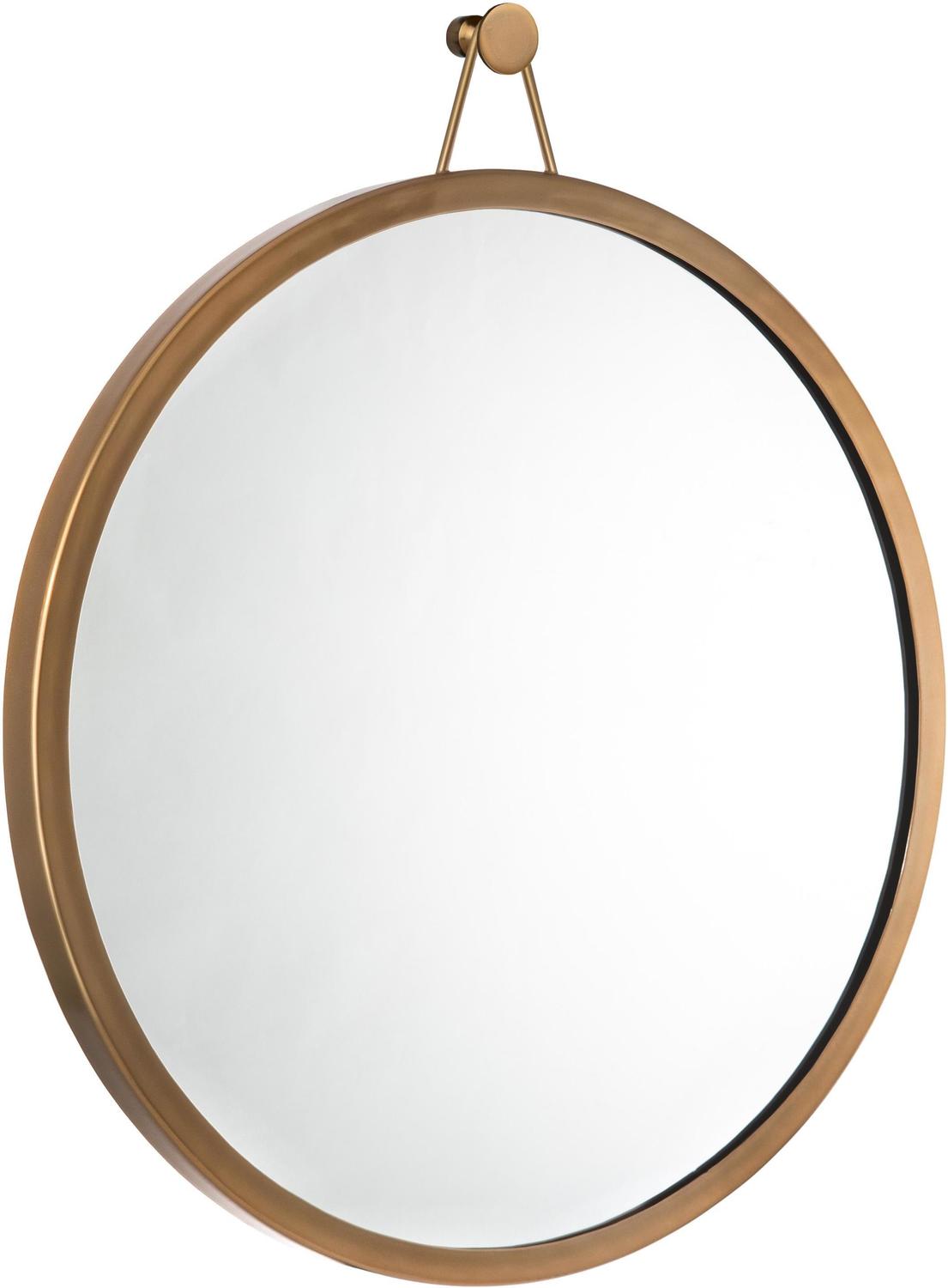 framed wall mirror for living room Tov Furniture Mirrors Mirrors Brass