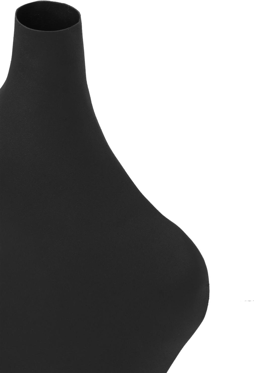 shell ceramic vase Tov Furniture Vases Black