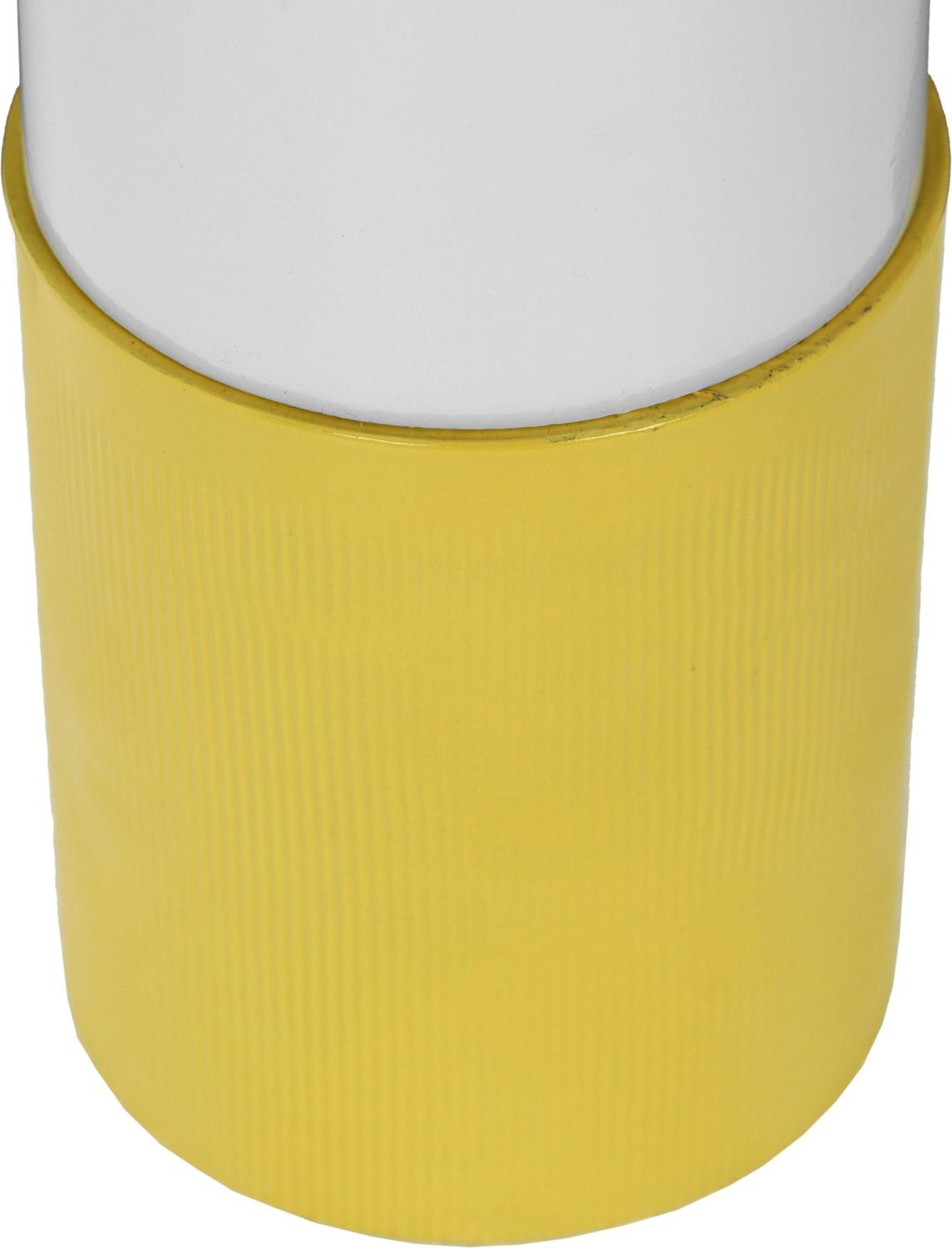 white ceramic vase with lid Tov Furniture Vases Yellow