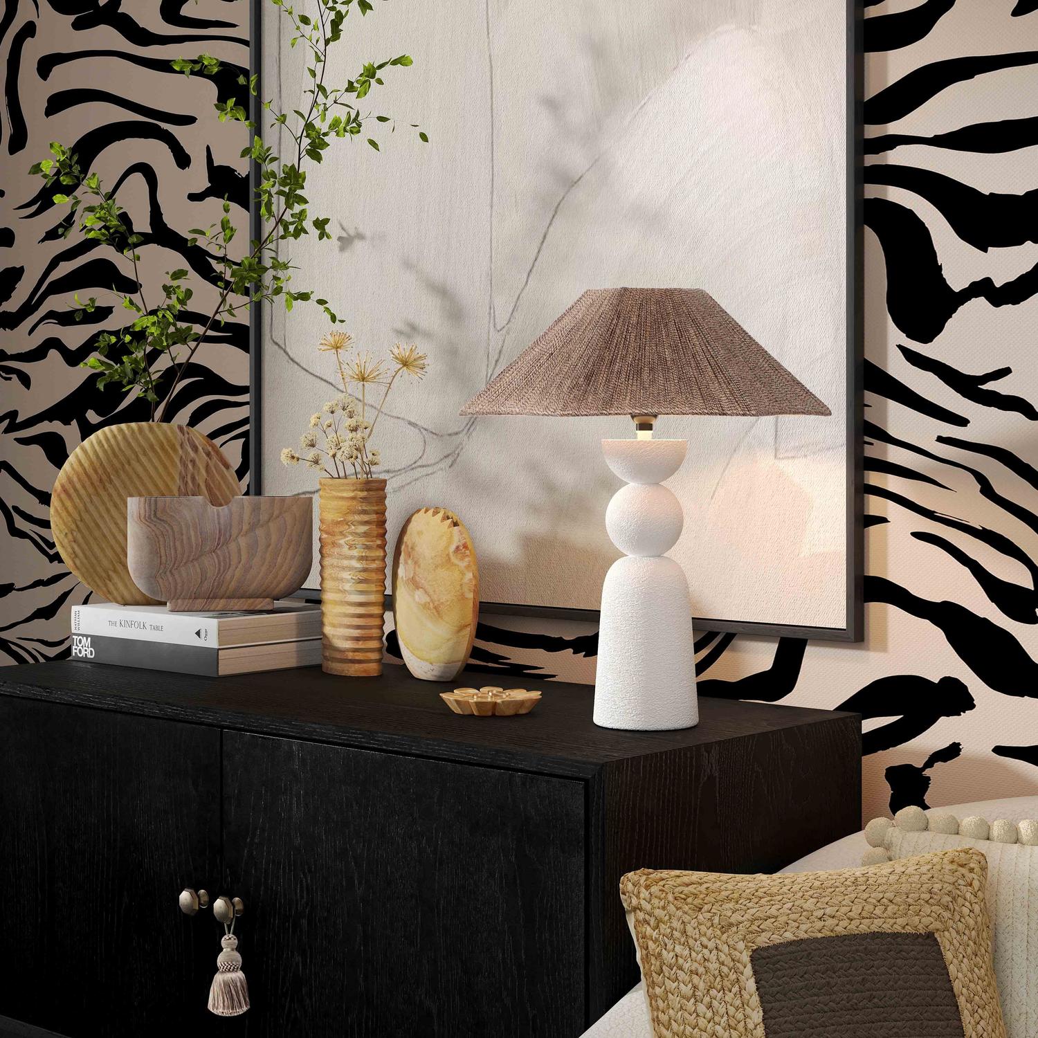 decor for trays Tov Furniture Vases Natural