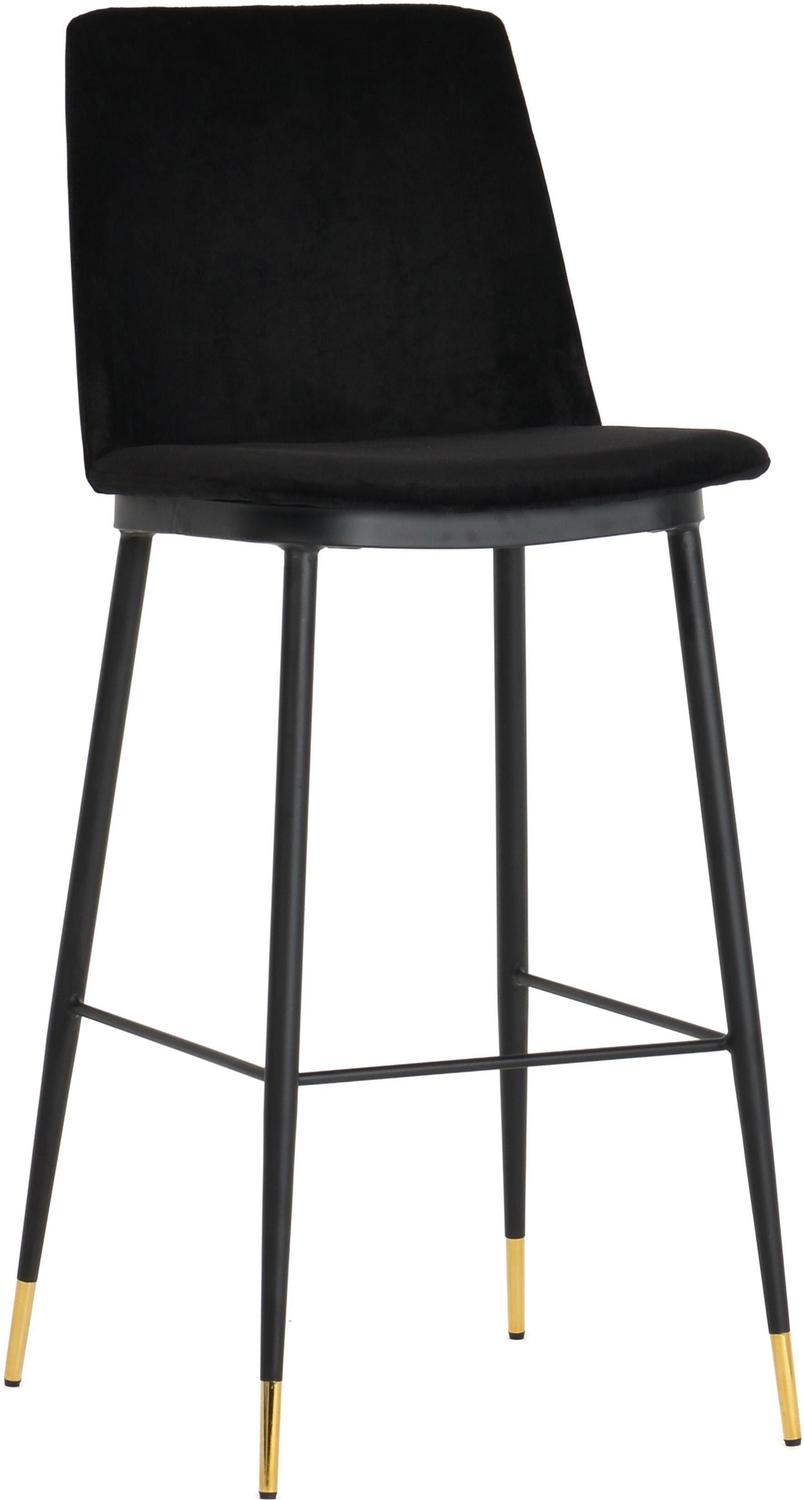 metal bar stools with leather seats Tov Furniture Stools Black