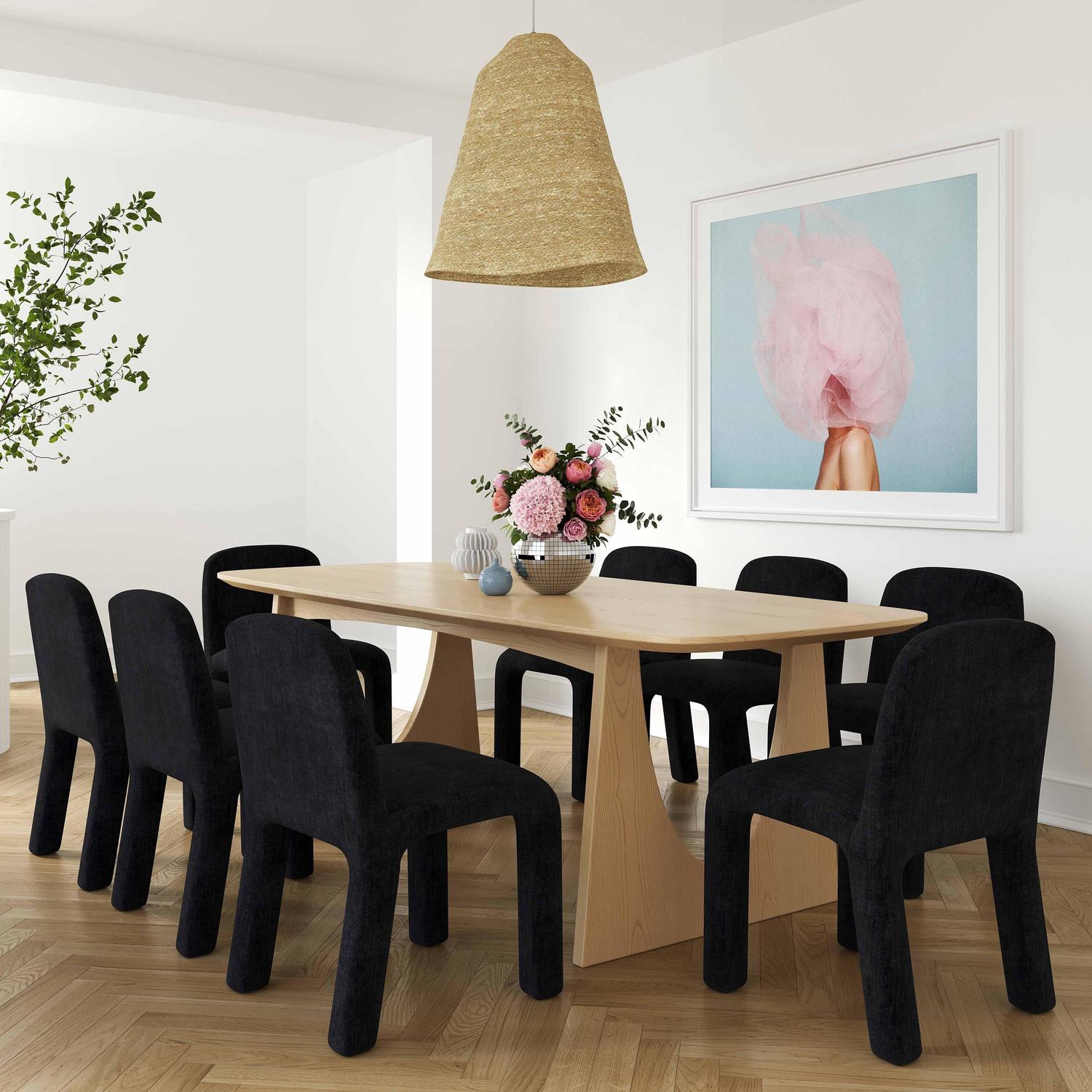 buy round dining table Tov Furniture Dining Tables Natural Ash