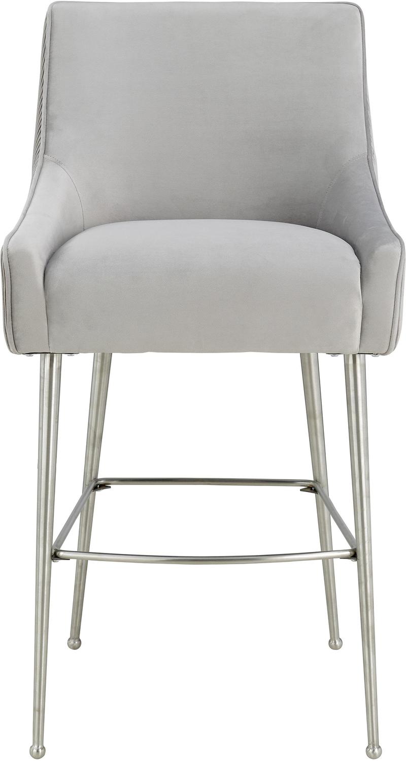 outdoor bar and bar stools Tov Furniture Stools Bar Chairs and Stools Light Grey