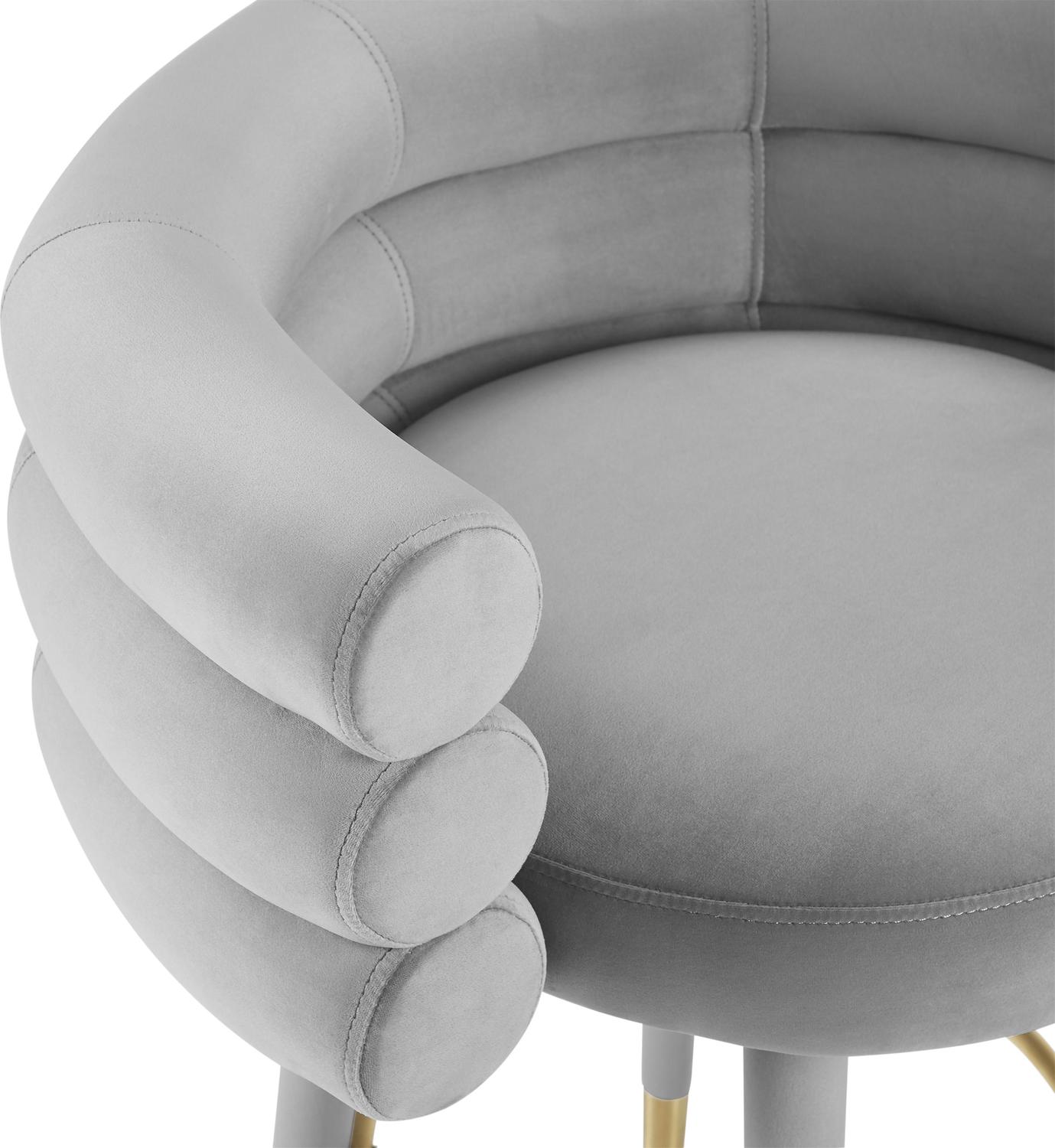 swivel stool Tov Furniture Stools Grey