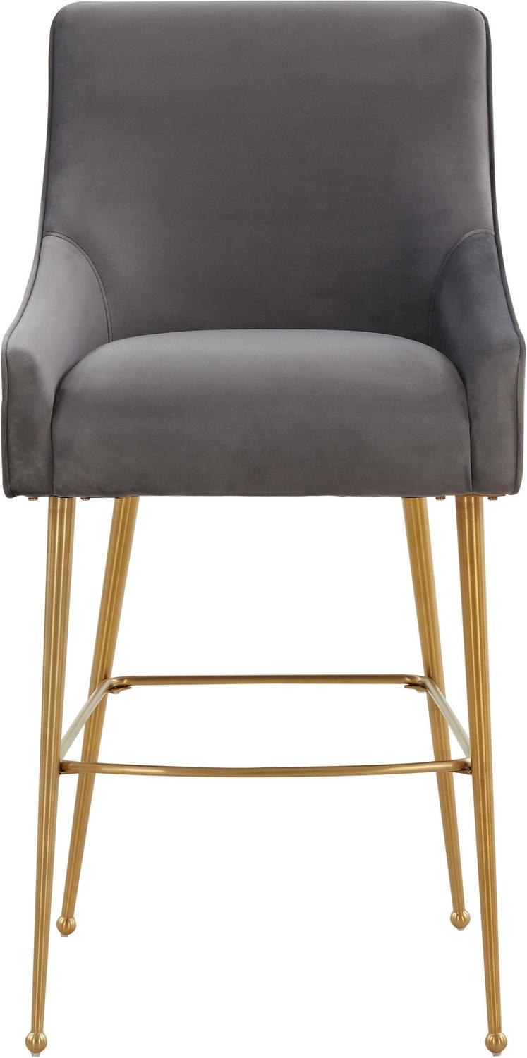 set of 4 counter height bar stools Tov Furniture Stools Dark Grey