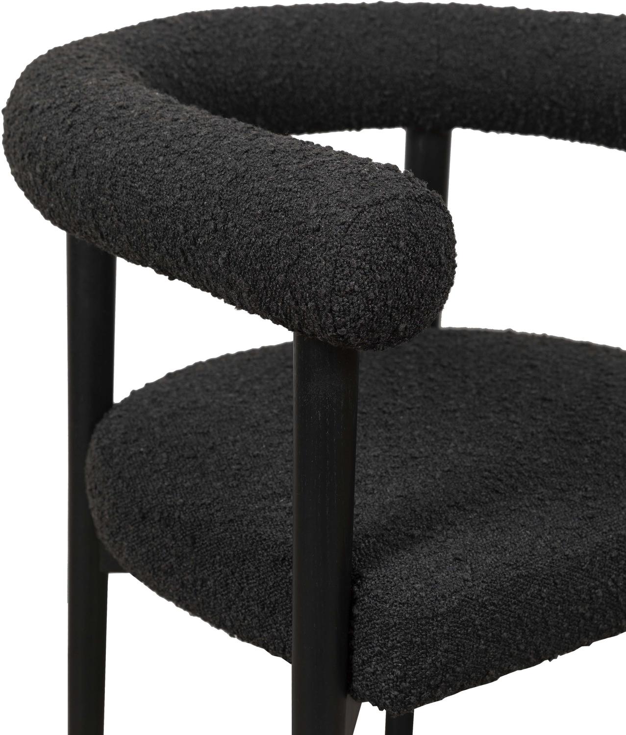 matte black chairs Tov Furniture Dining Chairs Black