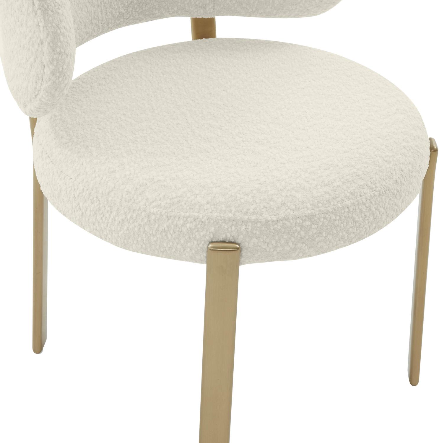 suede dining chair covers Tov Furniture Dining Chairs Cream