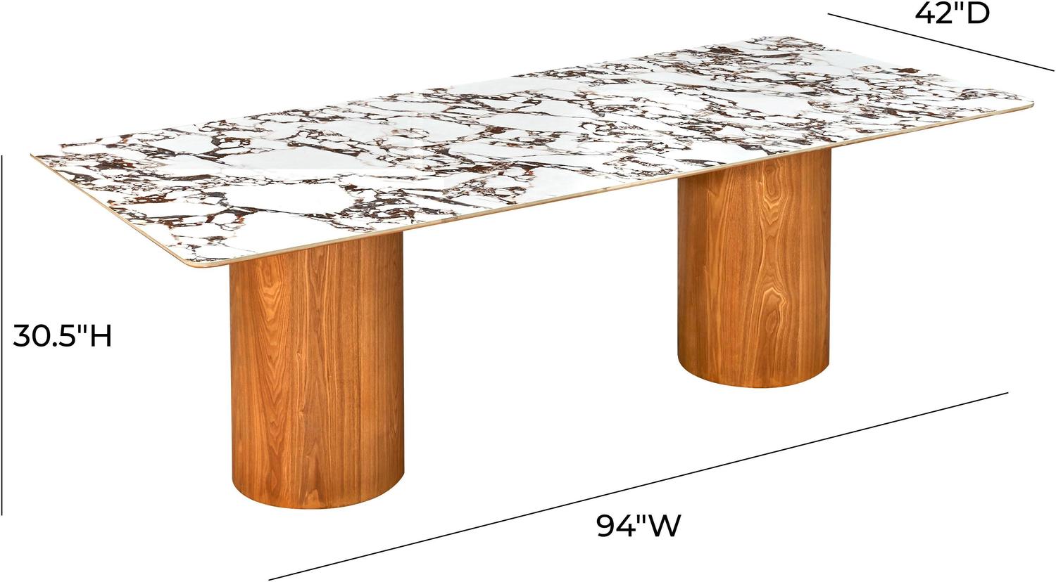 white and black dining table set Tov Furniture Dining Tables Natural Ash,White Marble