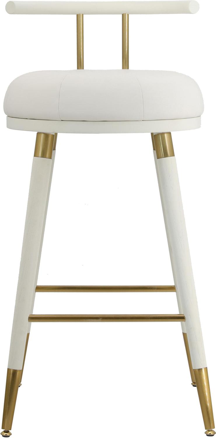 taupe velvet bar stools Tov Furniture Stools White