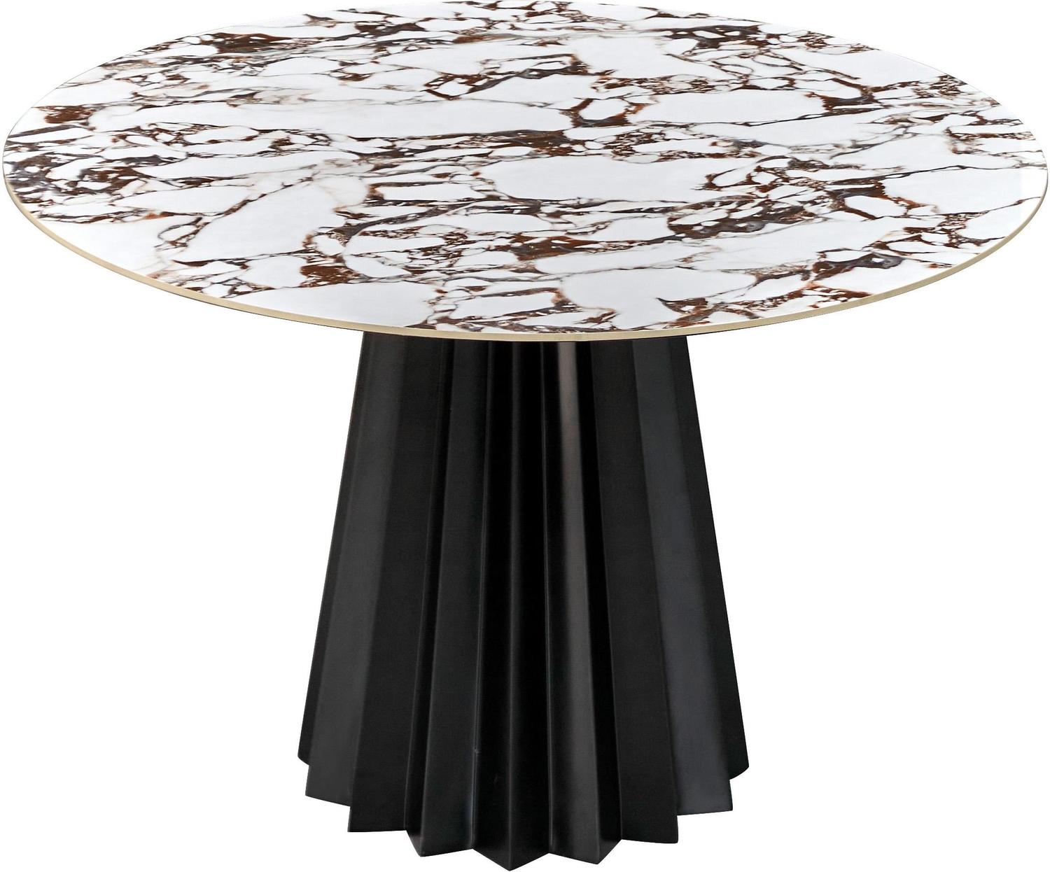 white dining room table set Tov Furniture Dining Tables Black,White Marble