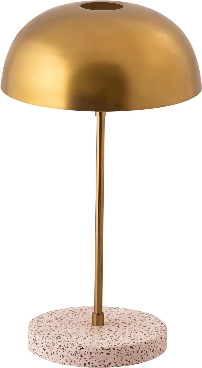 small rectangular side table Tov Furniture Table Lamps Gold,Terrazzo