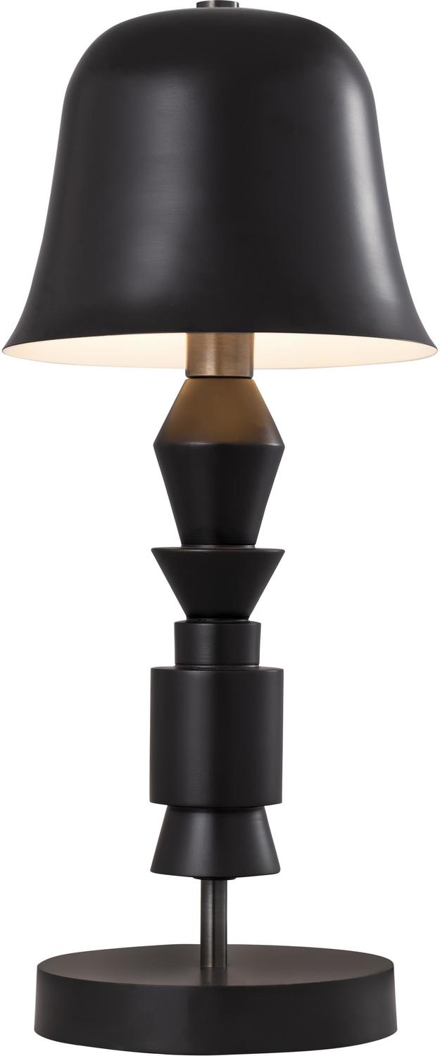 glass table design for living room Tov Furniture Table Lamps Black