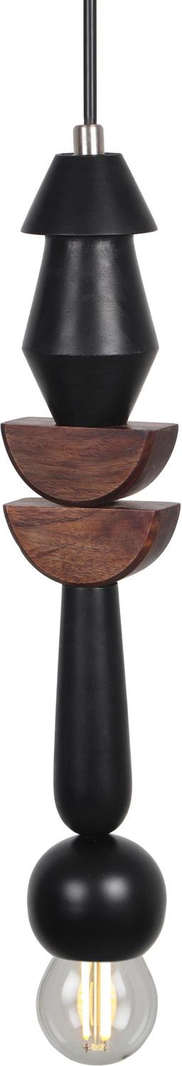 geometric globe pendant light Tov Furniture Pendants Black,Brown