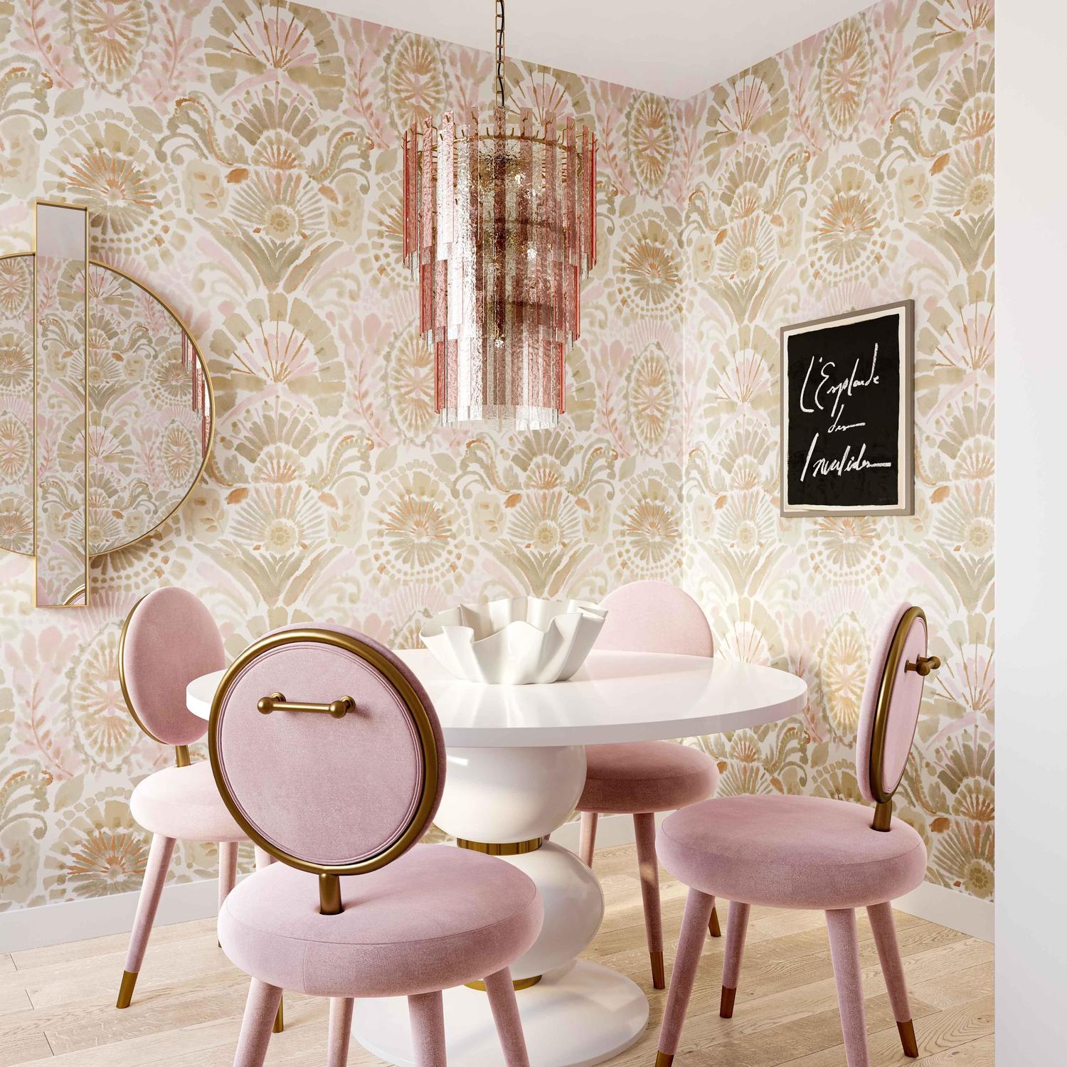 crystal chandelier bathroom lighting Tov Furniture Chandeliers Pink