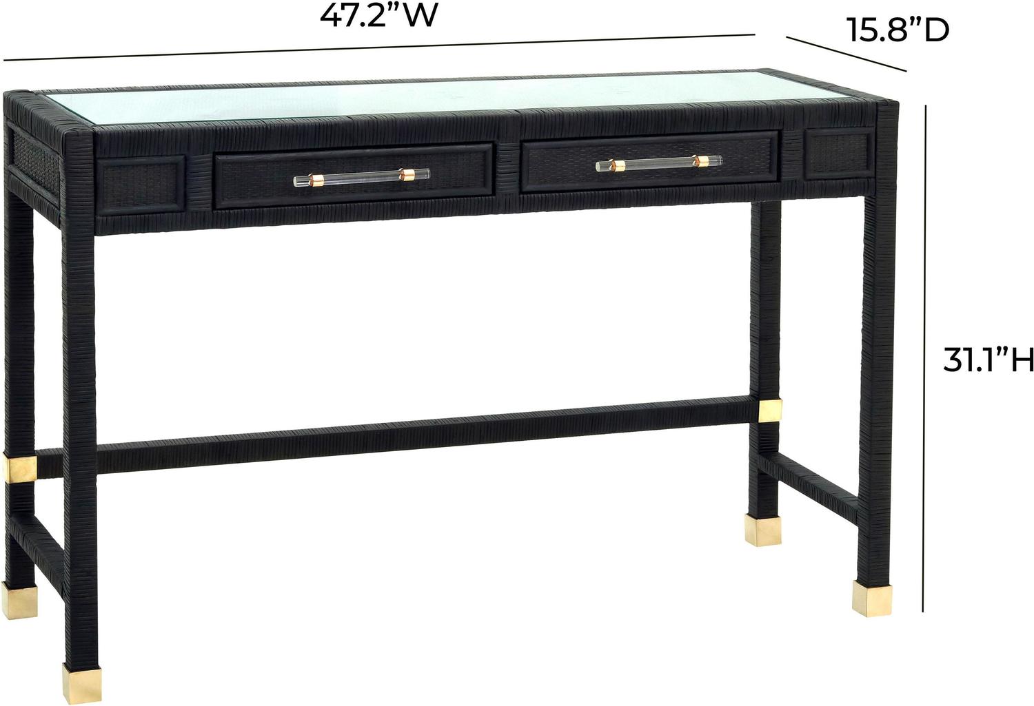 it workstation desk Tov Furniture Desks Charcoal
