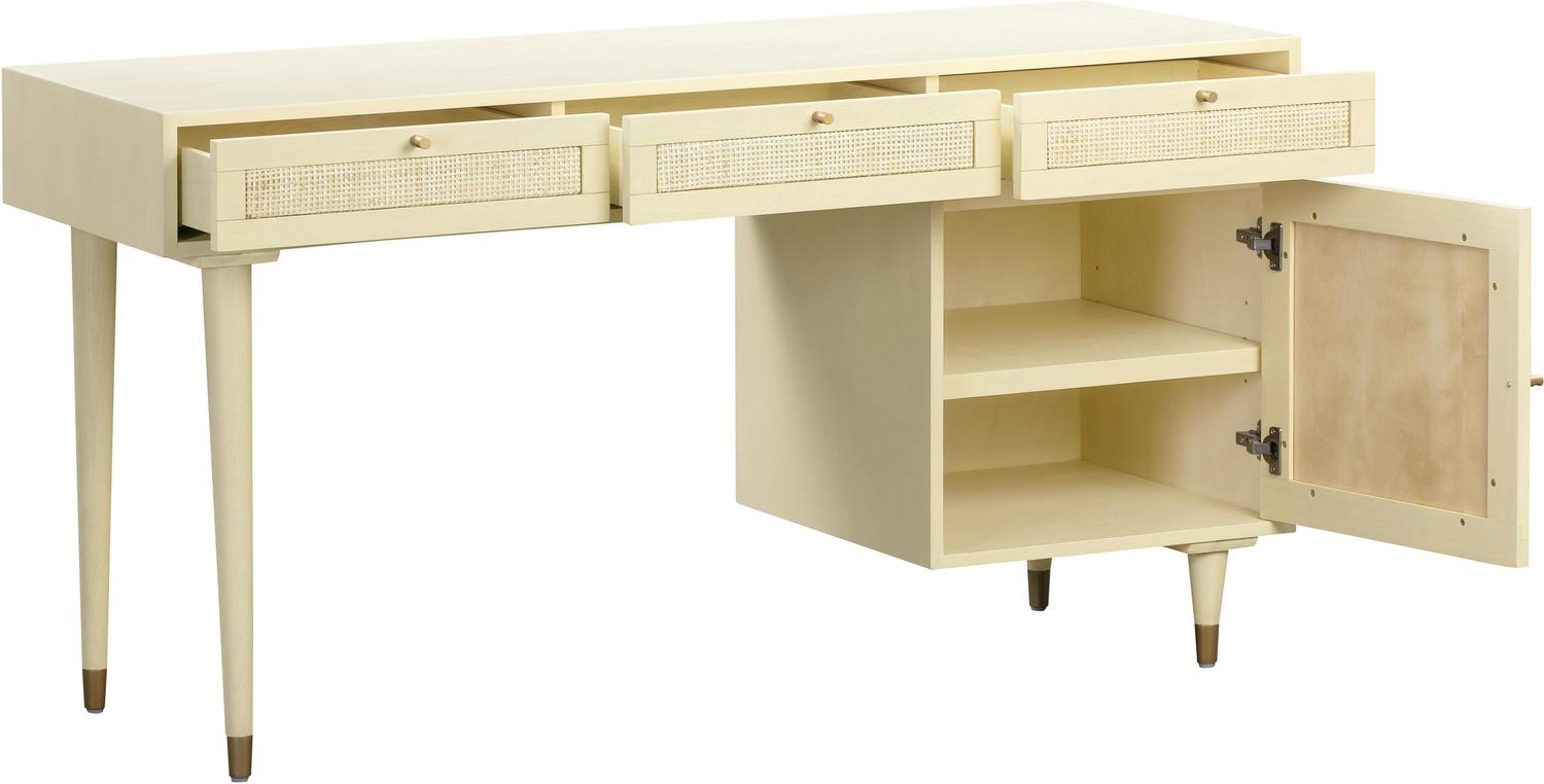 computer desk with locking drawers Tov Furniture Desks Buttermilk