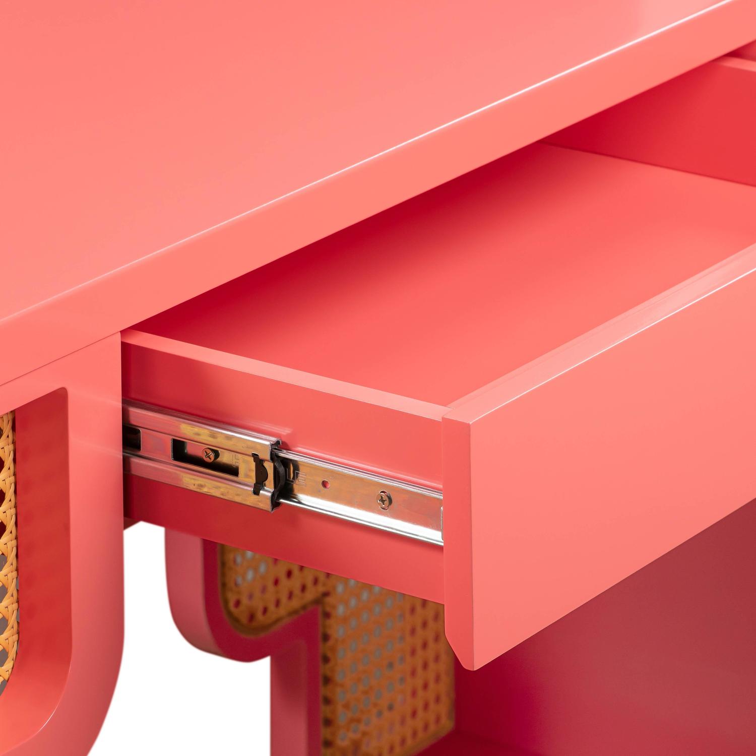 high computer table Tov Furniture Desks Pink