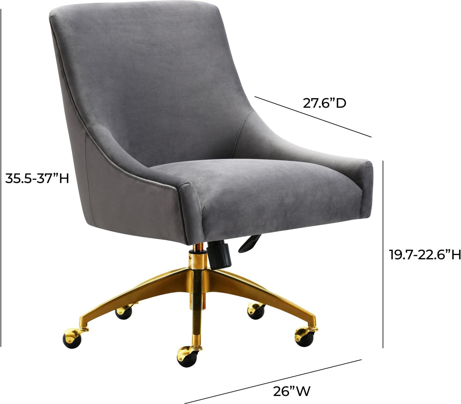 leather wingback accent chair Tov Furniture Accent Chairs Grey