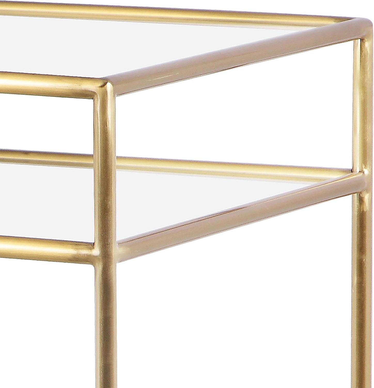 gold bedside Tov Furniture Nightstands Cream,Gold