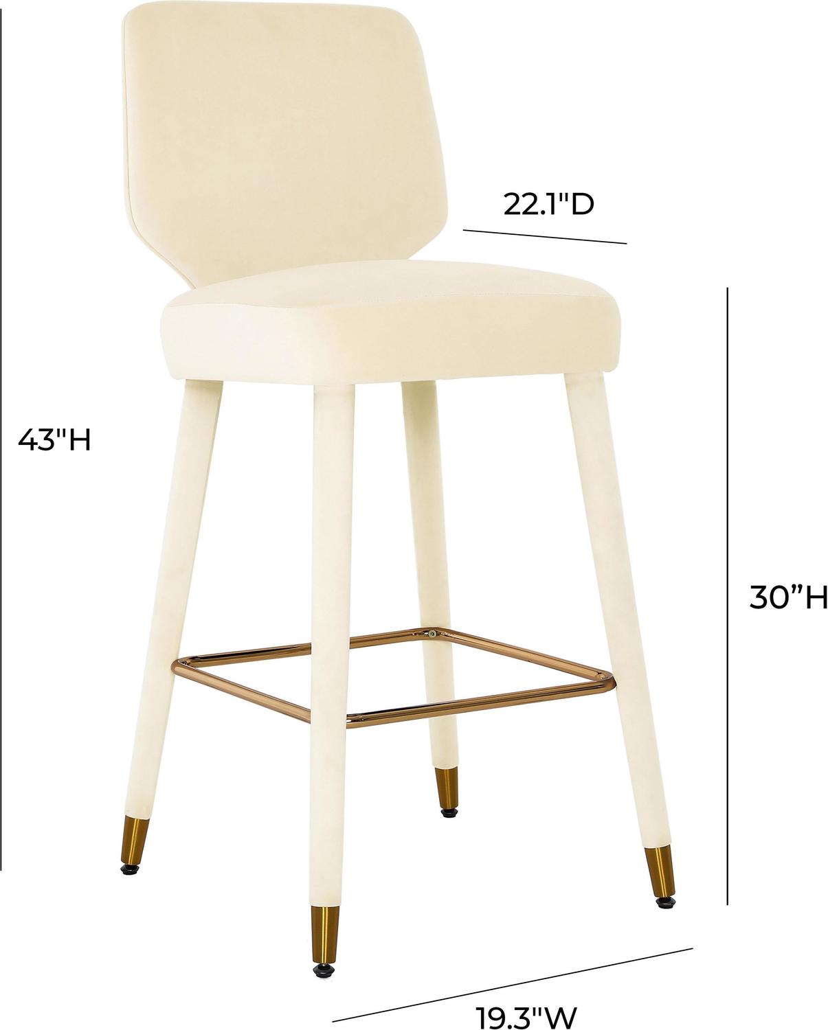 kitchen breakfast bar stools Tov Furniture Stools Cream