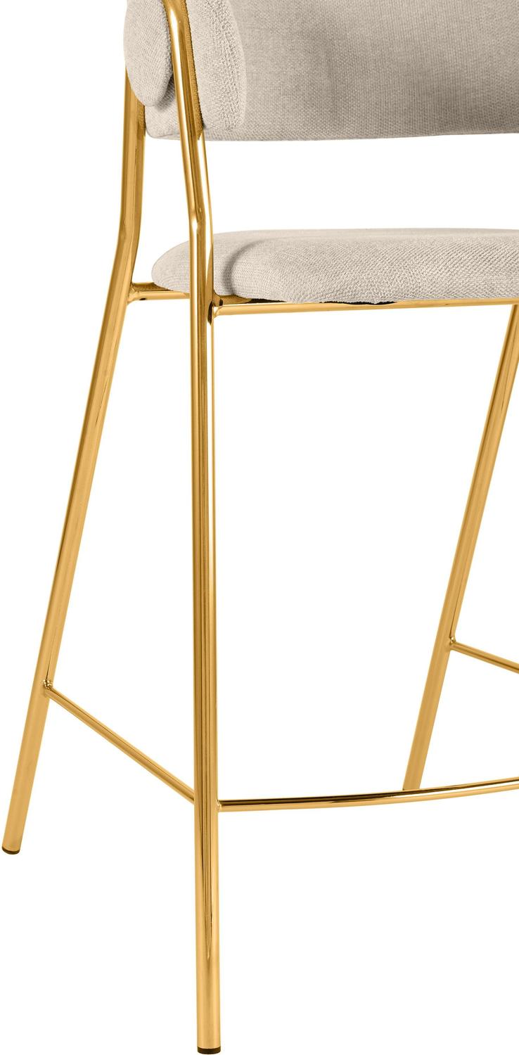 taupe velvet bar stools Tov Furniture Stools Cream