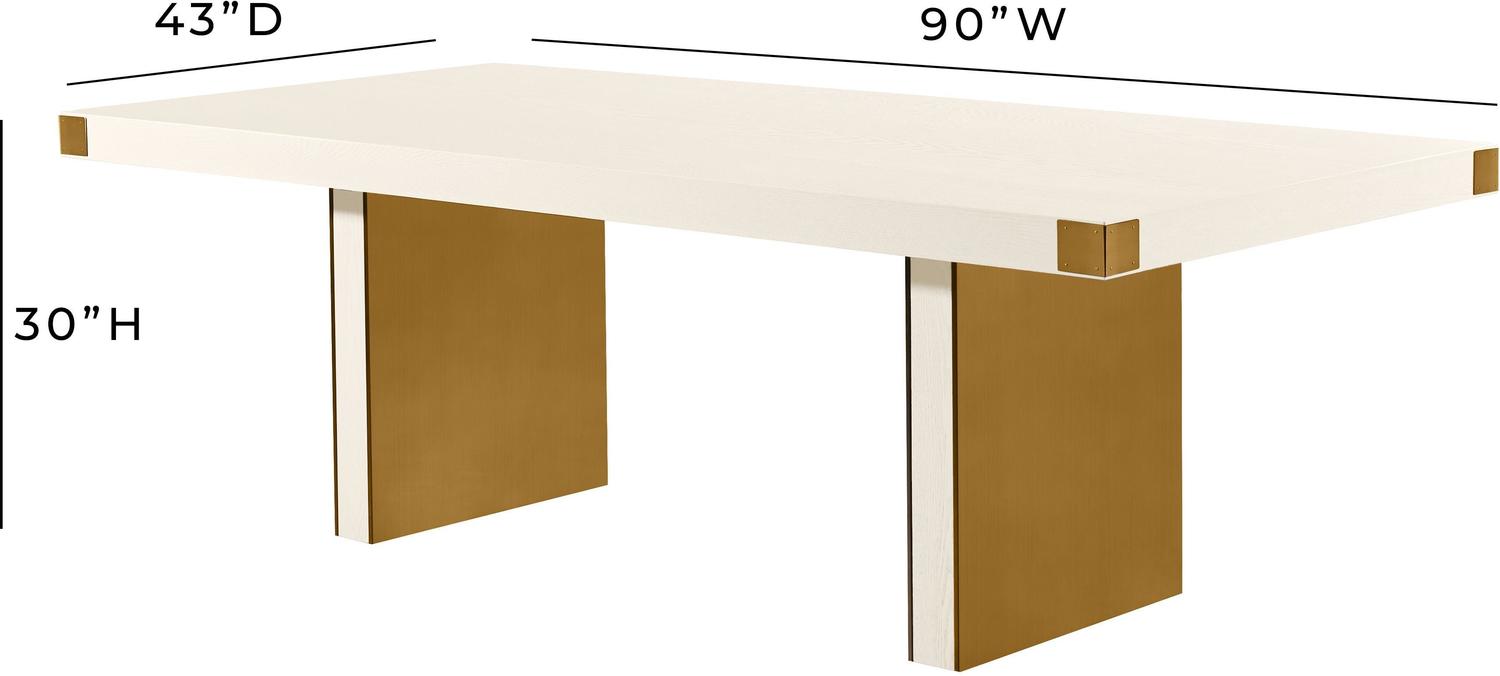 dining table set for 6 Tov Furniture Dining Tables Cream,Gold