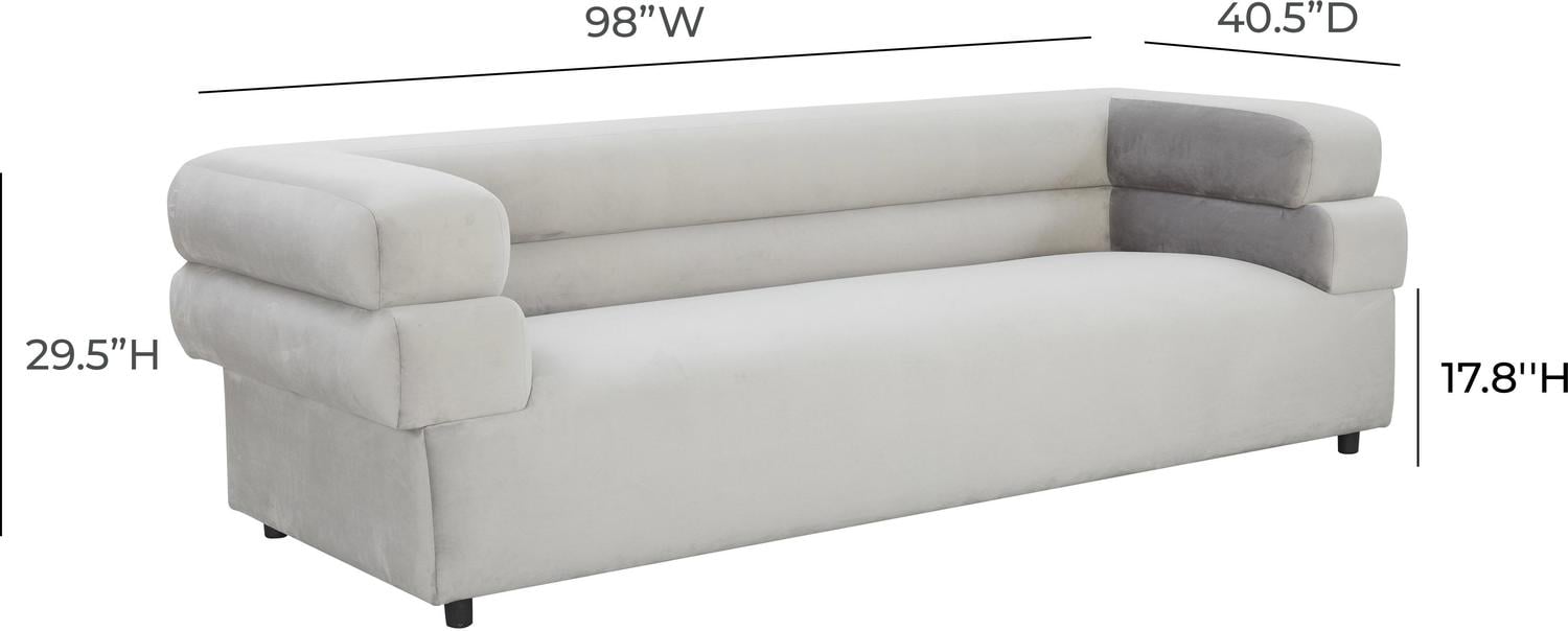 small red sectional Tov Furniture Sofas Light Grey