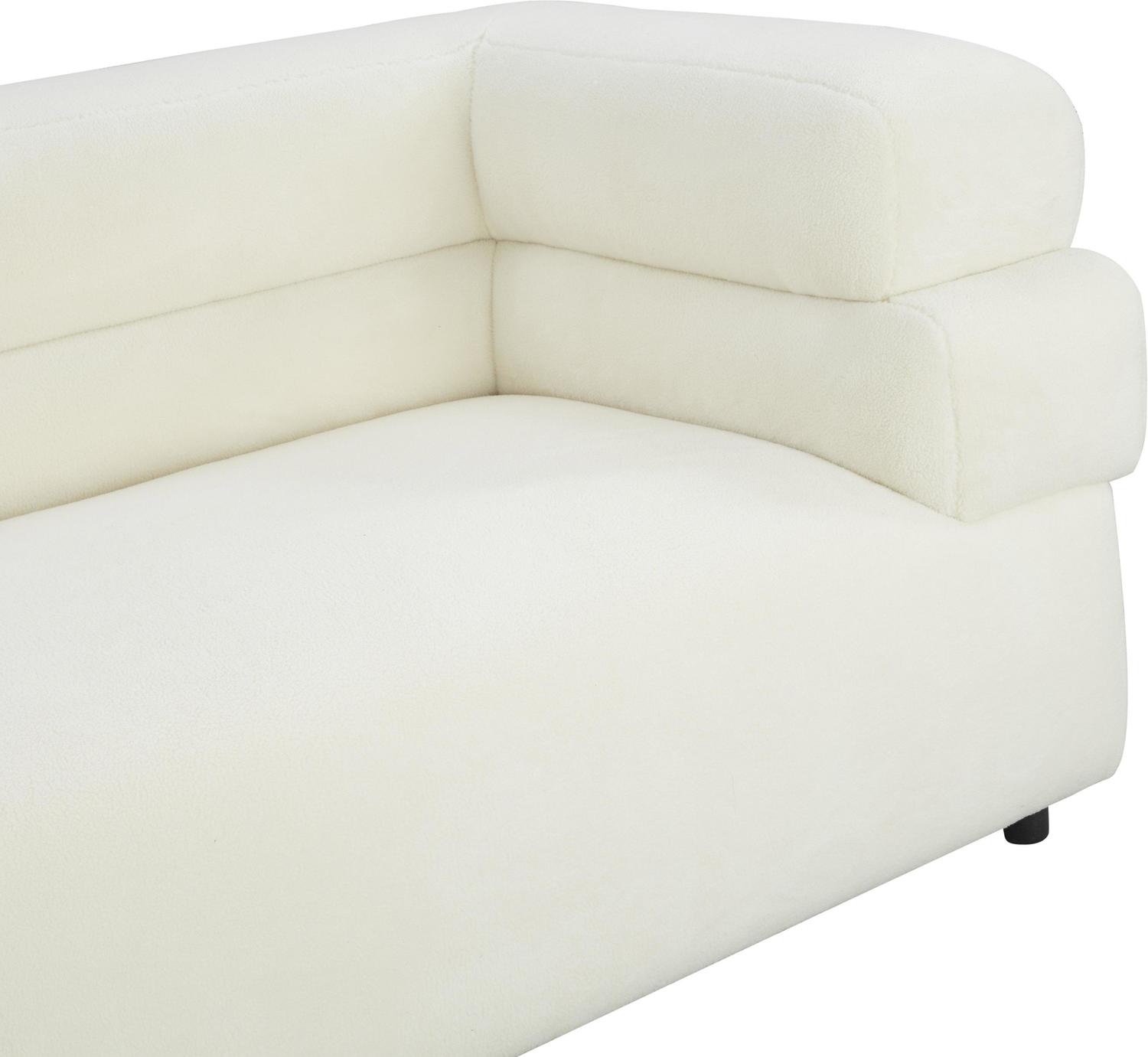 affordable chaise sofa Tov Furniture Sofas Cream