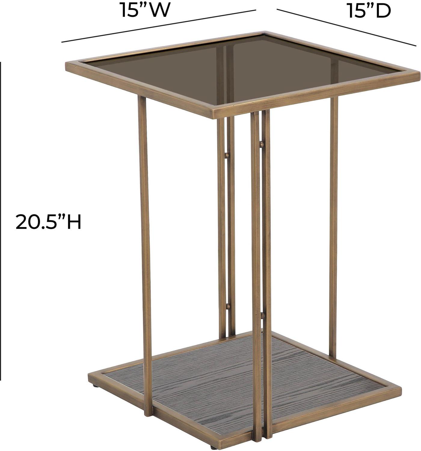 modern foyer table Tov Furniture Side Tables Brown