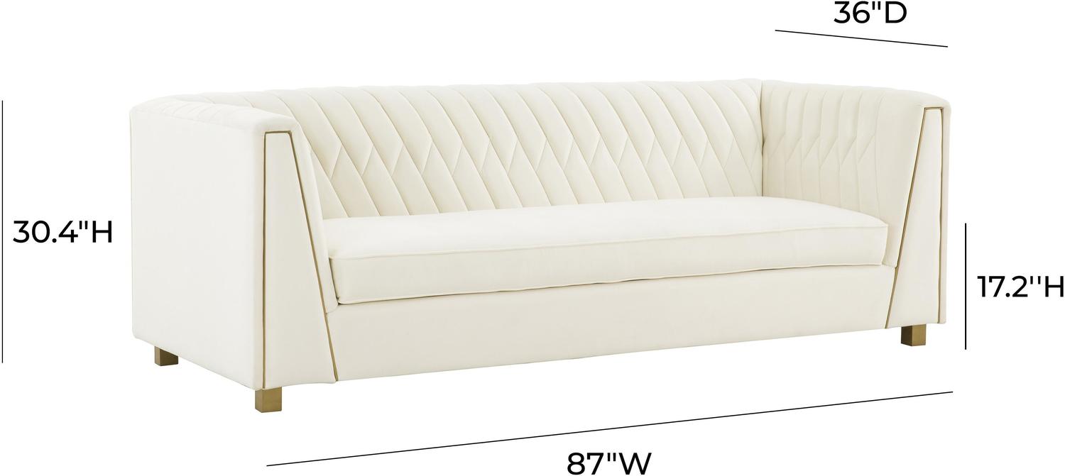 large modern sectional Tov Furniture Sofas Cream