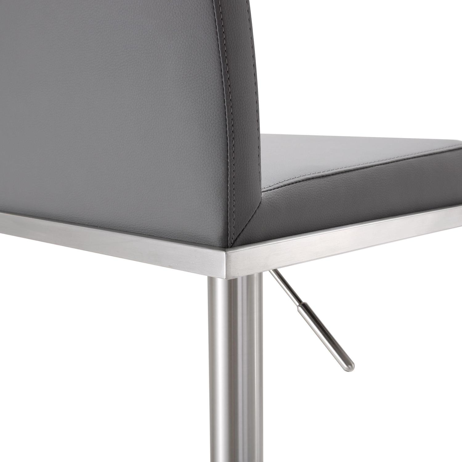 dark wood bar stools with backs Tov Furniture Stools Grey