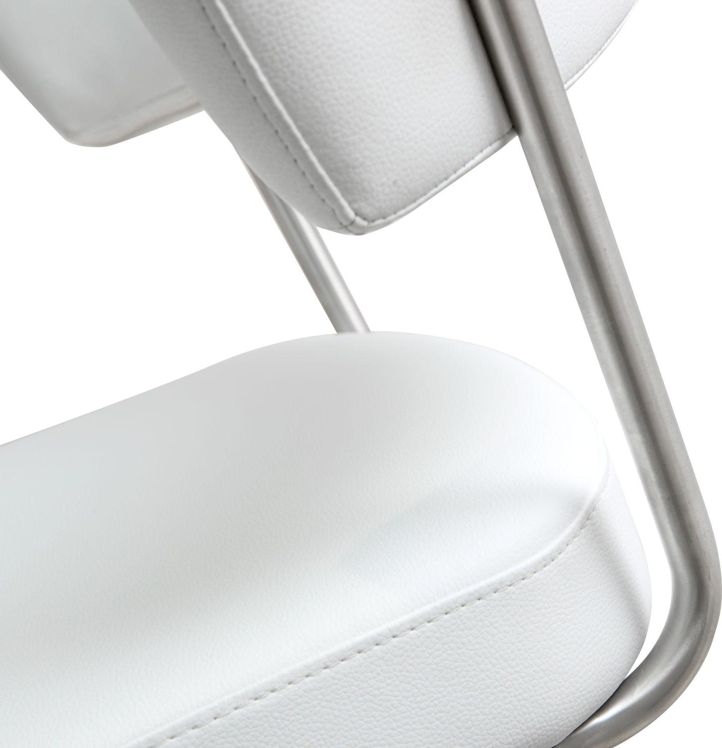 clear back bar stools Tov Furniture Stools White