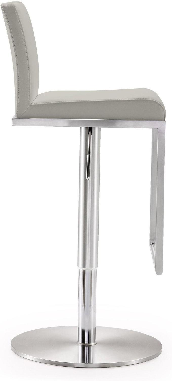 saddle counter stool Tov Furniture Stools Light Grey