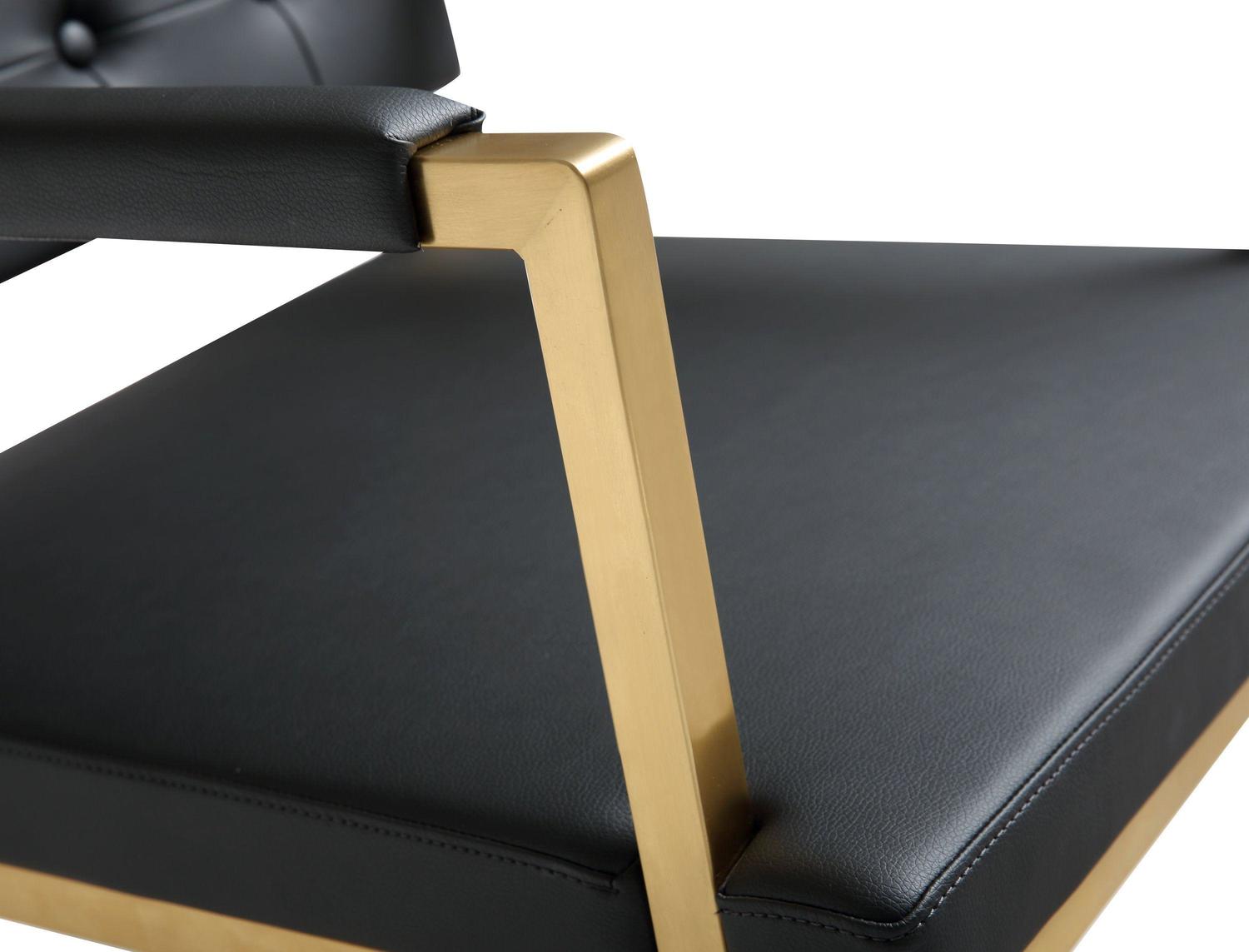 leather island stools Tov Furniture Stools Black