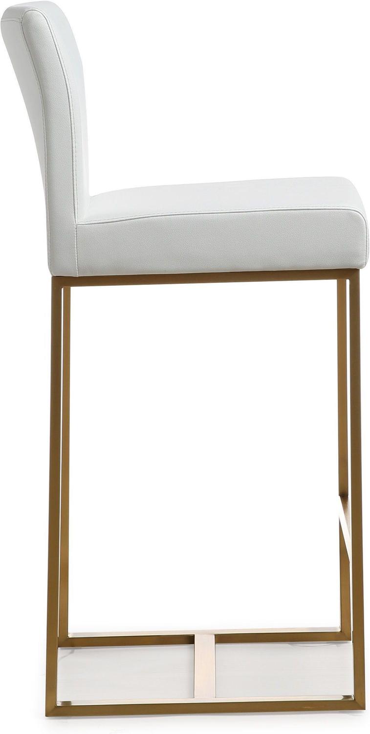 counter stools with high backs Tov Furniture Stools White