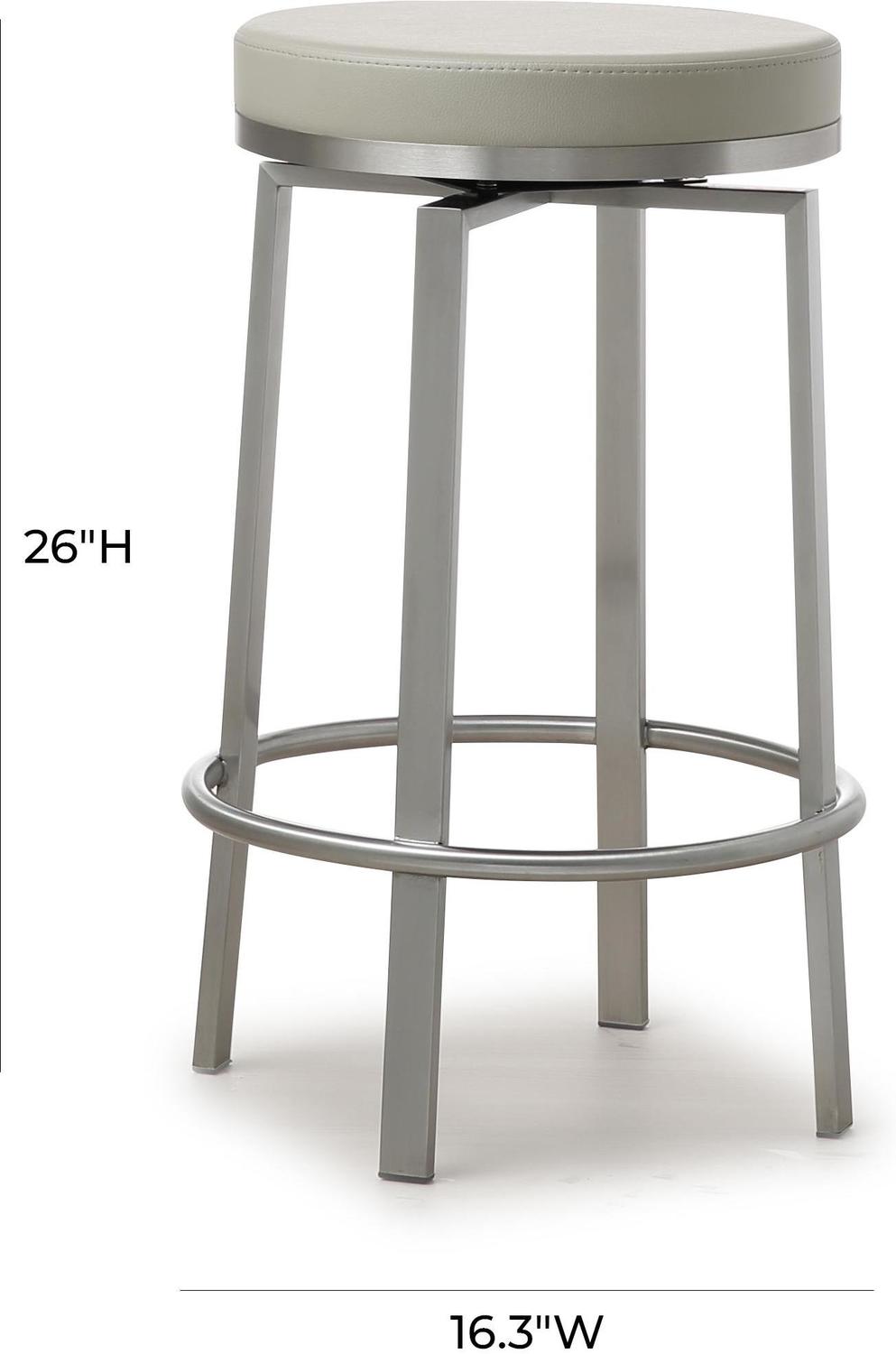 outdoor bar height chairs set of 4 Tov Furniture Stools Grey
