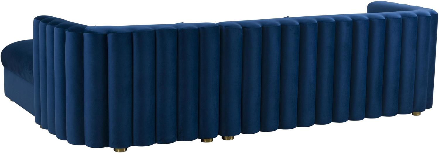 sleeper chaise Tov Furniture Sectionals Navy