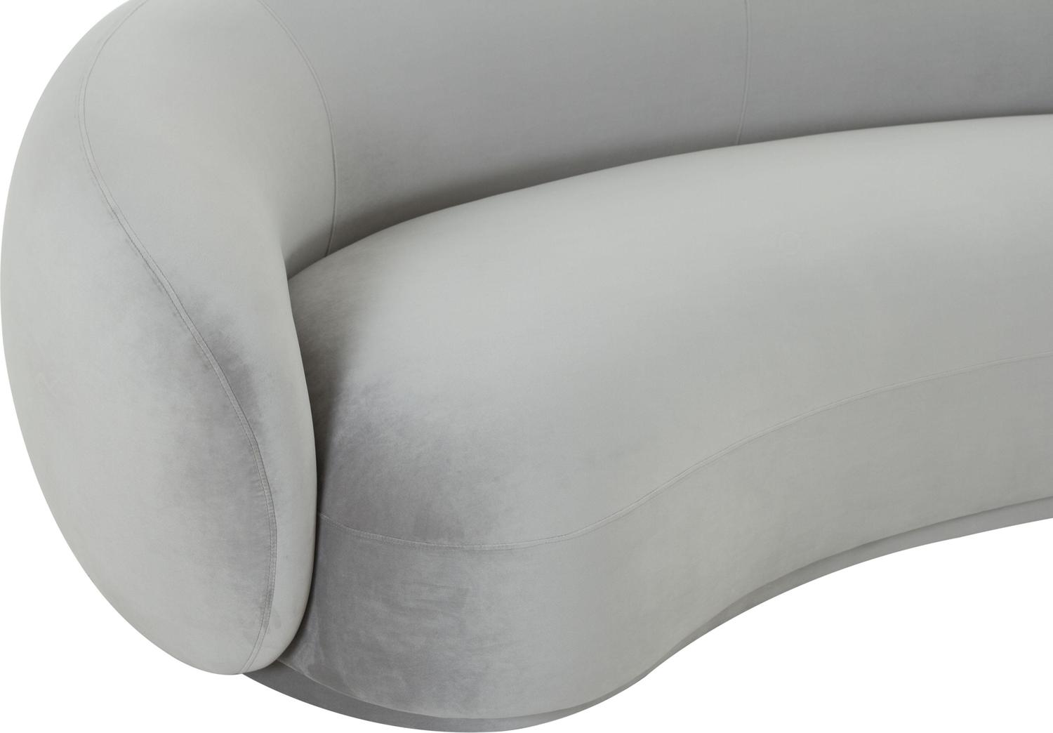 navy velvet sectional sofa Tov Furniture Sofas Light Grey