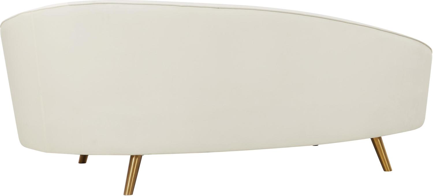 white modern sofa Tov Furniture Sofas Cream