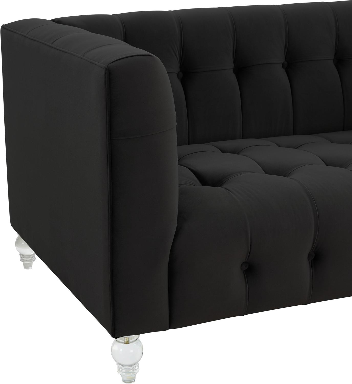 colorful sofa bed Tov Furniture Loveseats Black