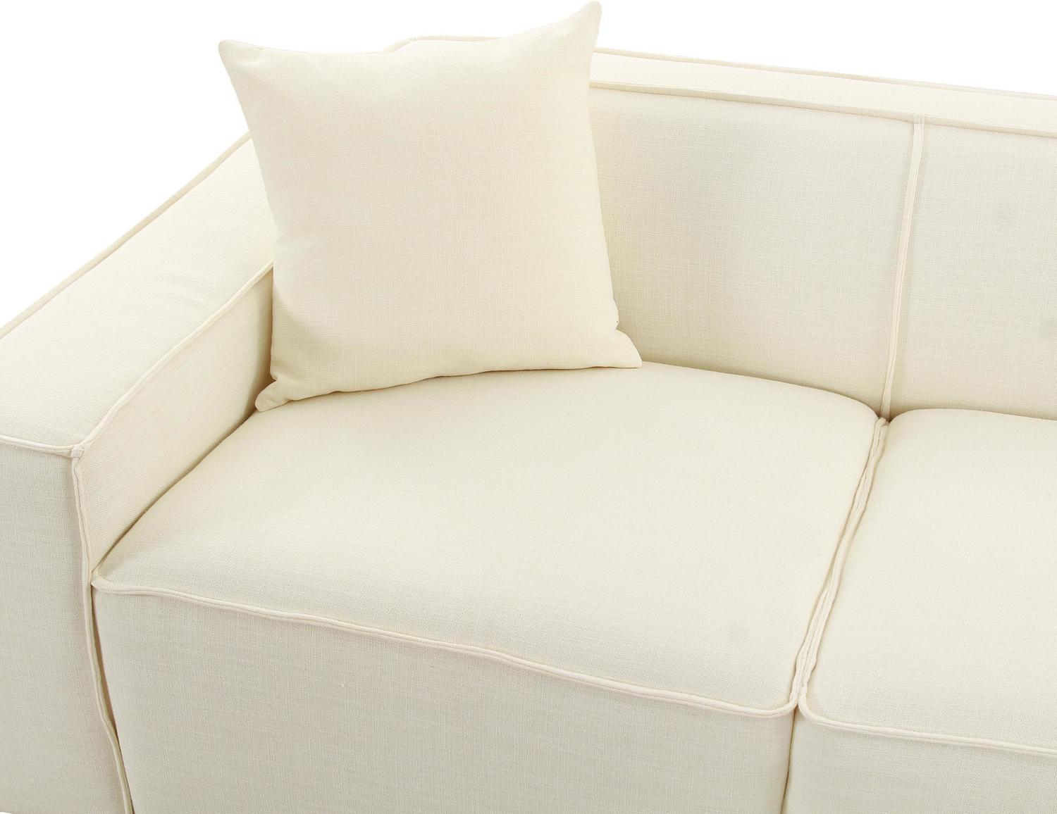 white sectional with chaise Tov Furniture Sectionals Cream
