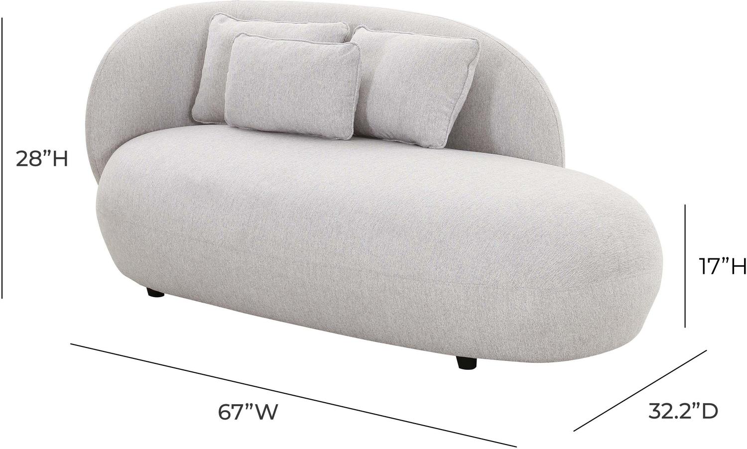 white velvet sectional Tov Furniture Settees Grey