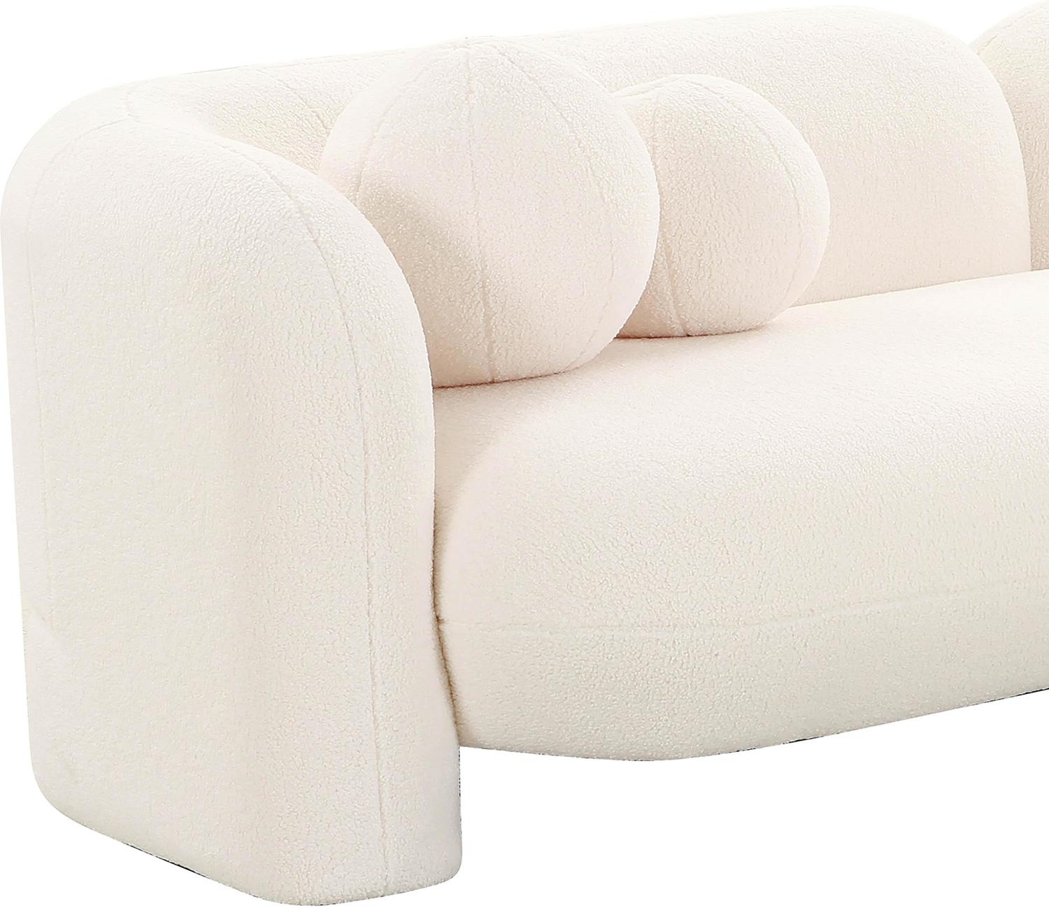 upholstered sectional Tov Furniture Sofas Cream