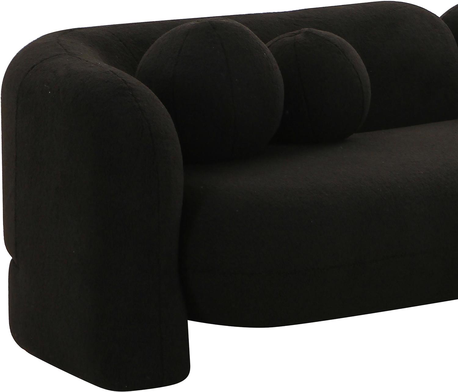 small sectional with bed Tov Furniture Sofas Black