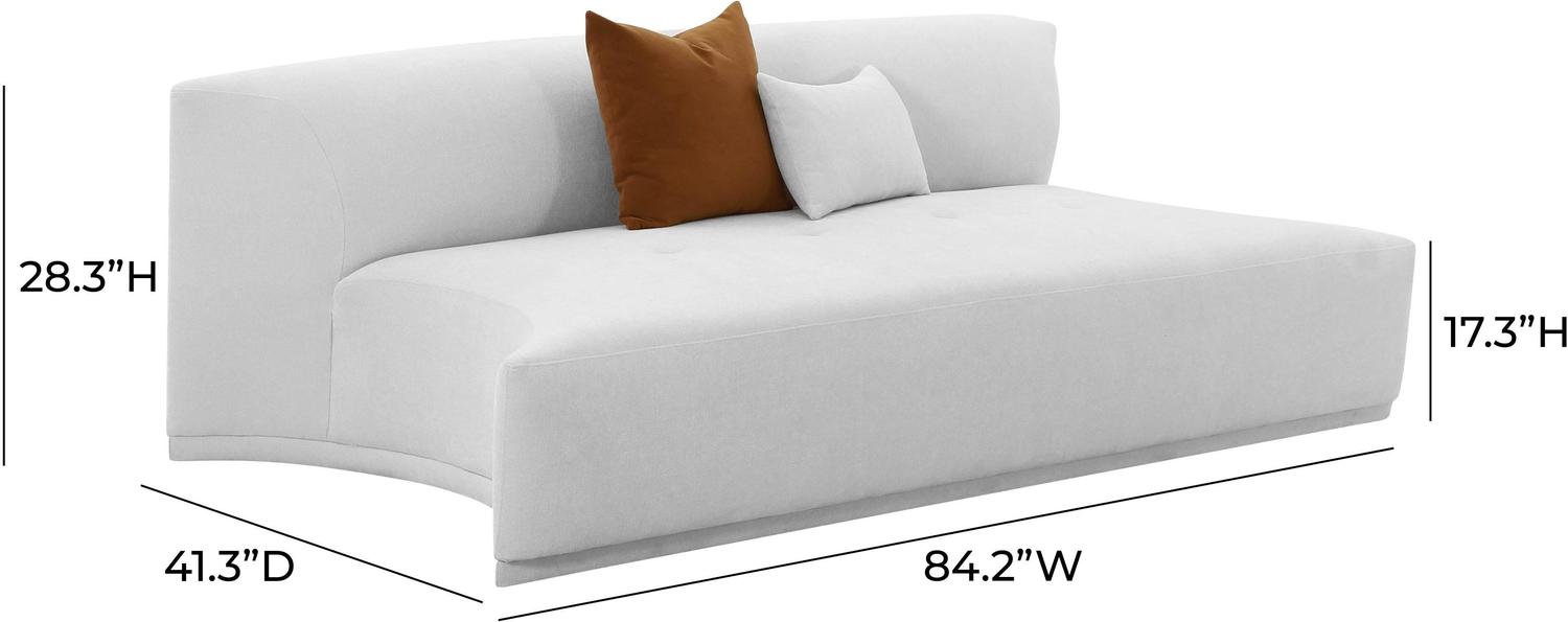 black and white couch Tov Furniture Loveseats Grey