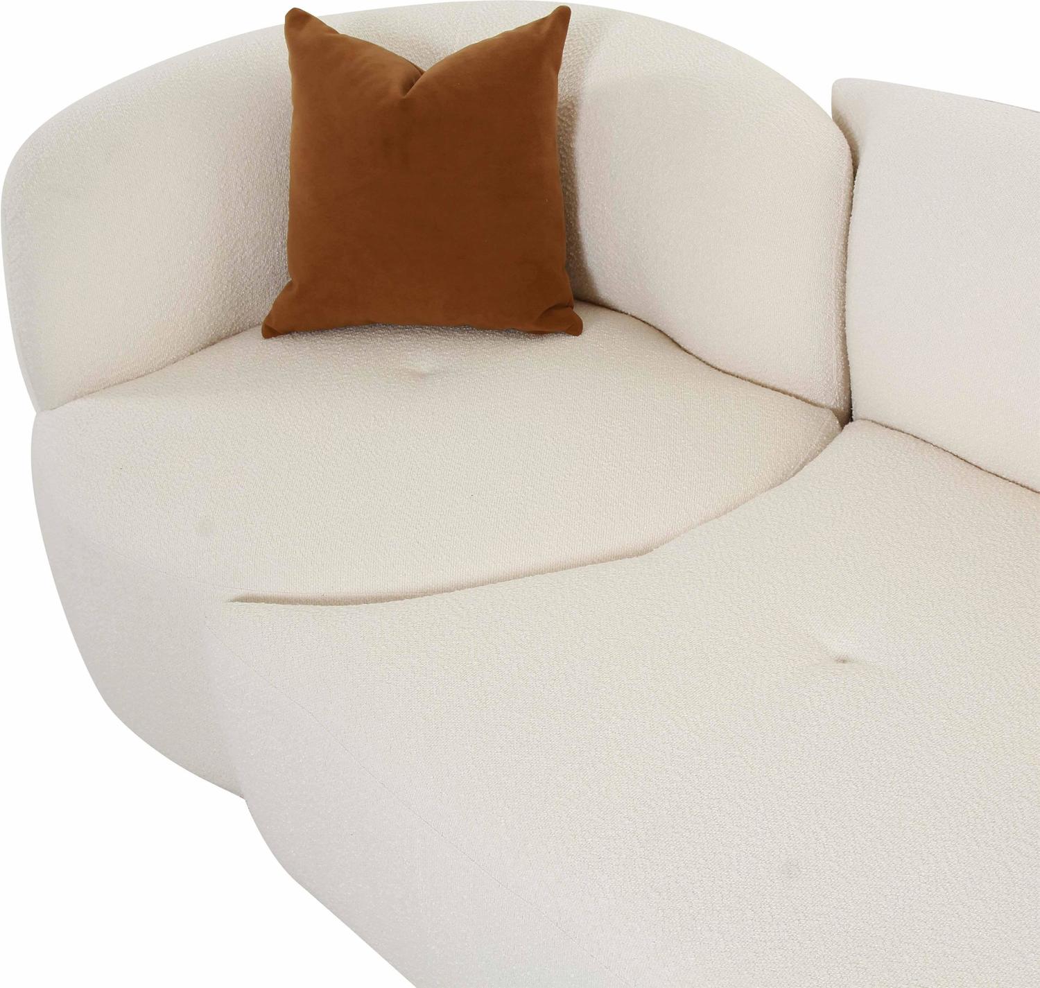 black chaise sofa Tov Furniture Sofas Cream