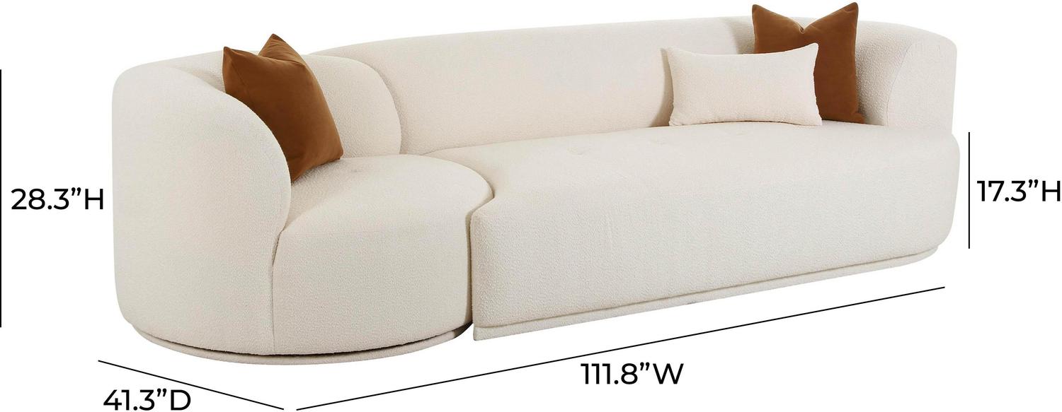 full sofa bed couch Tov Furniture Sofas Cream