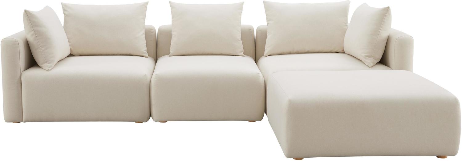 dark brown sectional sofa Tov Furniture Sectionals Cream