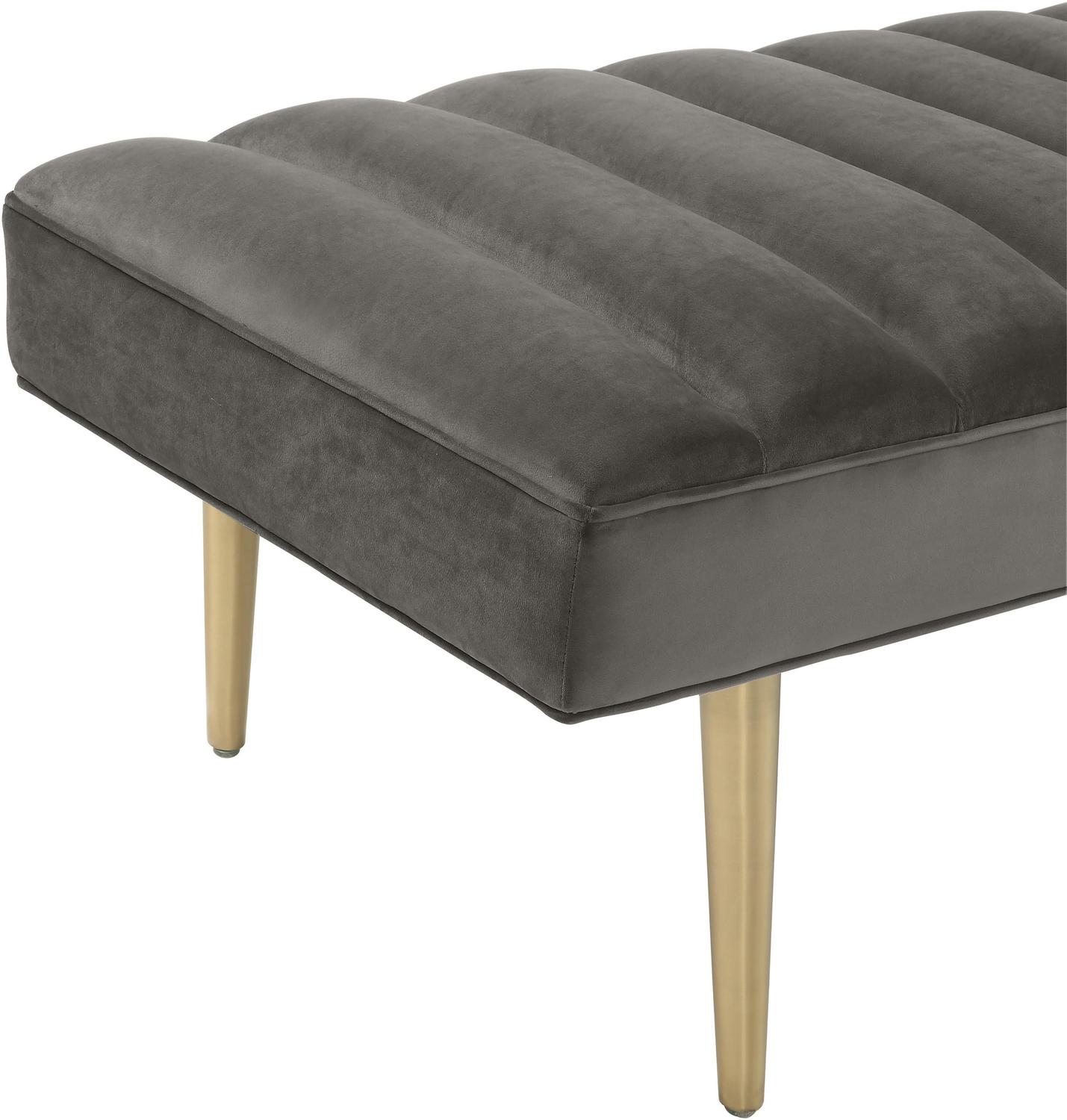 teal storage stool Tov Furniture Benches Grey