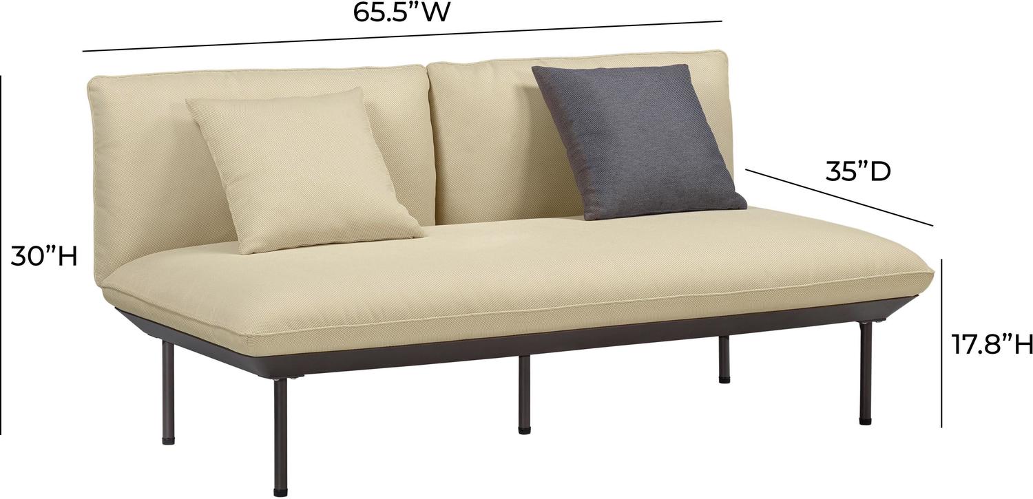 sofa desi Tov Furniture Loveseats Beige